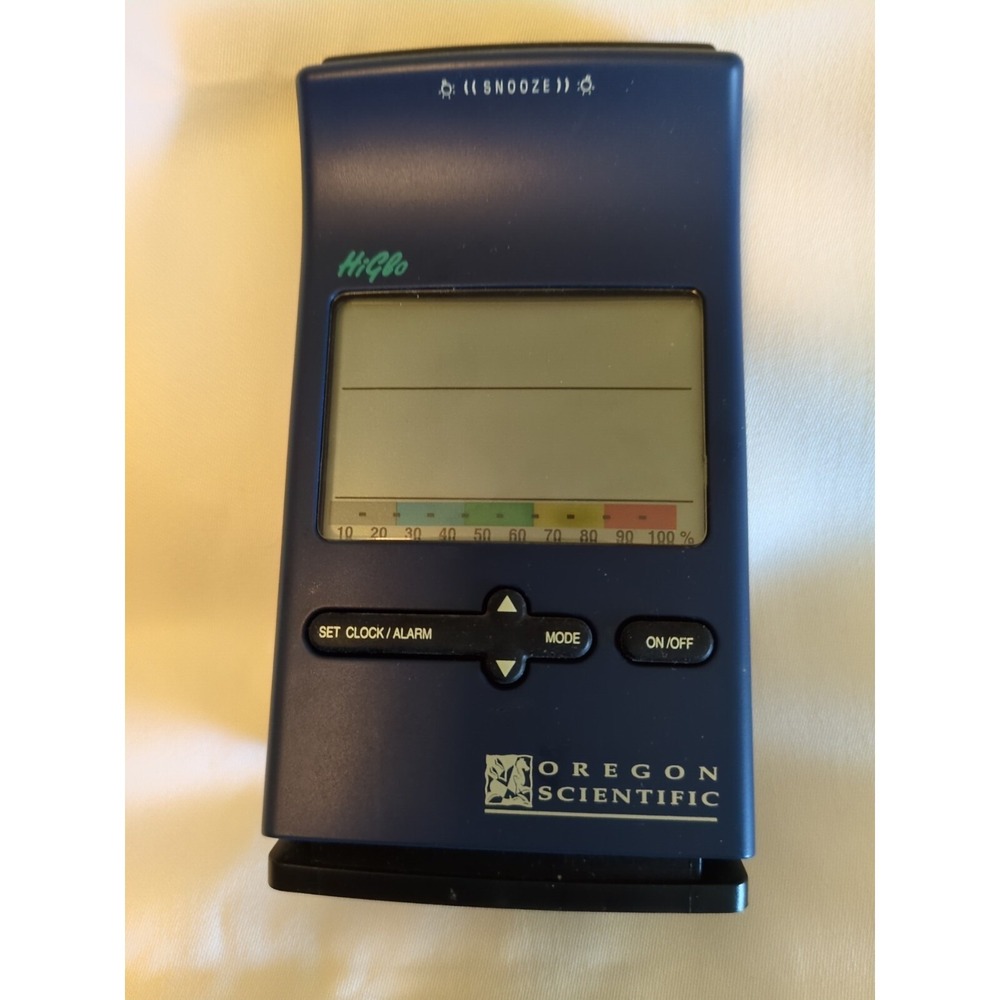 Oregon Scientific Hi-Glo Alarm Clock RA2000‎ Battery Operated Tested & Working